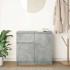 Aparador con cajón gris hormigón 71x35x65 cm madera