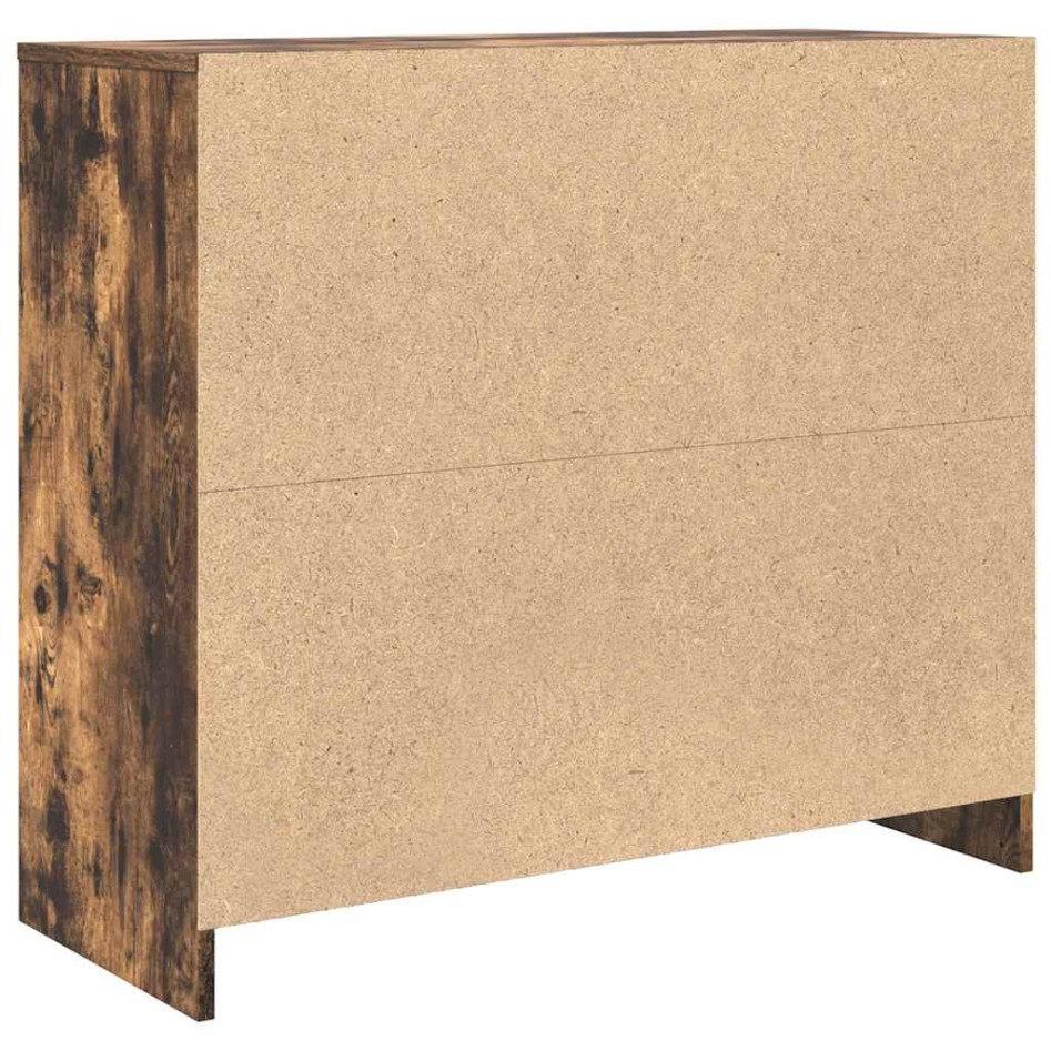 Aparador roble ahumado 85x34x76 cm madera de