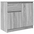 Aparador con cajón gris Sonoma 71x35x65 cm madera de