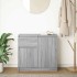 Aparador con cajón gris Sonoma 71x35x65 cm madera de