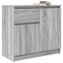 Aparador con cajón gris Sonoma 71x35x65 cm madera de