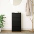 Aparador de madera de roble negro 37,5x35x76