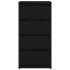 Aparador de madera de roble negro 37,5x35x76