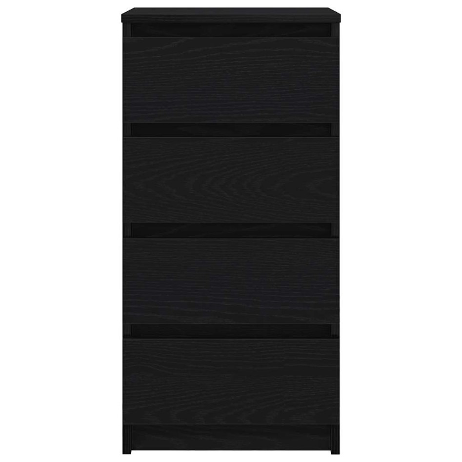 Aparador de madera de roble negro 37,5x35x76