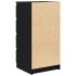 Aparador de madera de roble negro 37,5x35x76