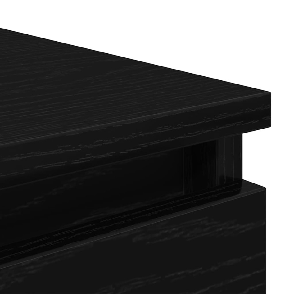 Aparador de madera de roble negro 37,5x35x76