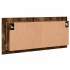 Armario de baño con espejo y luz LED roble ahumado 100x12x45