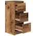 Aparador de madera de ingeniería envejecida 29,5x34x76