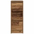 Aparador de madera de ingeniería envejecida 29,5x34x76