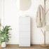 Aparador blanco 37,5x35x99 cm madera de