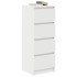 Aparador blanco 37,5x35x99 cm madera de