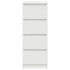 Aparador blanco 37,5x35x99 cm madera de