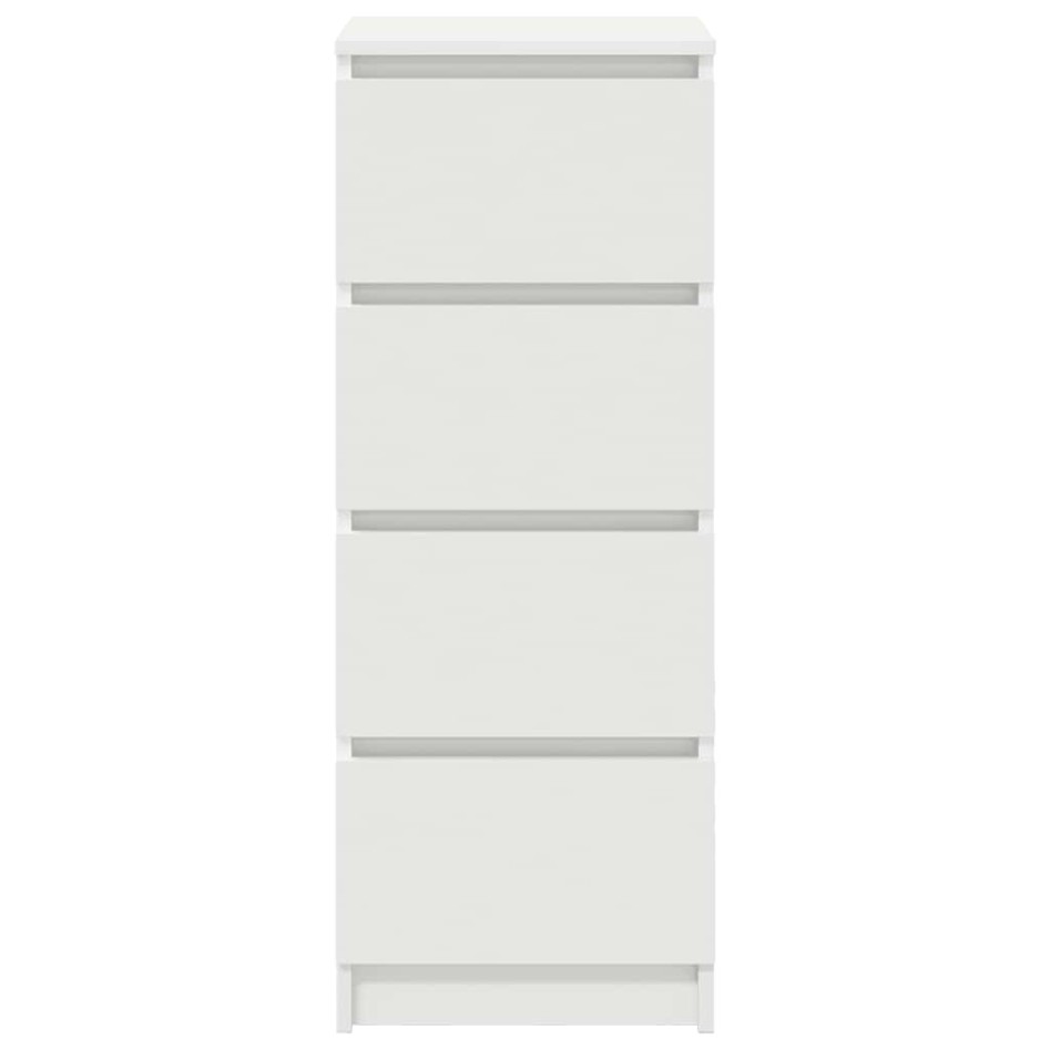 Aparador blanco 37,5x35x99 cm madera de