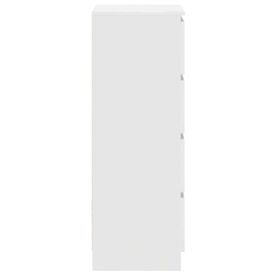 Aparador blanco 37,5x35x99 cm madera de