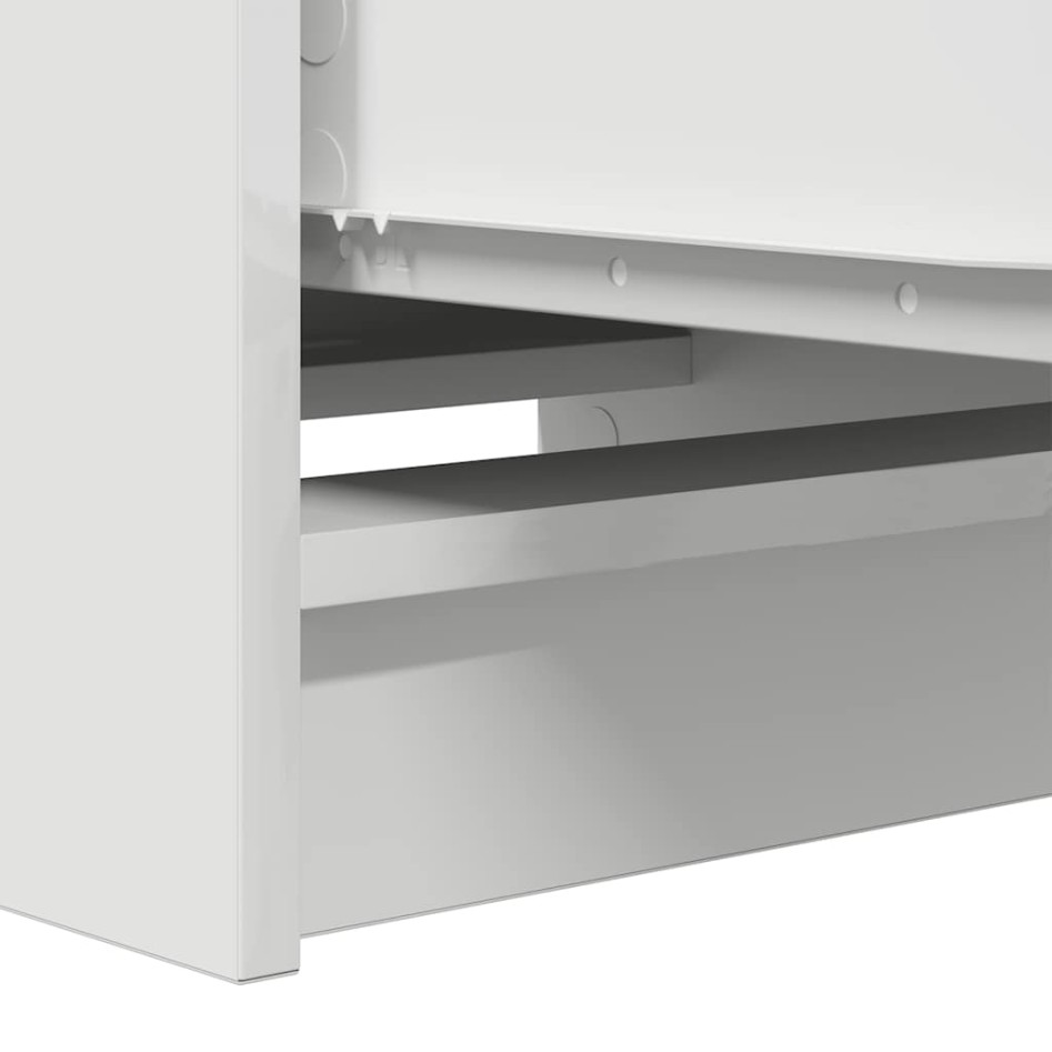 Aparador blanco 37,5x35x99 cm madera de