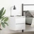Mesillas de noche de pared 2 uds blanco 38x34x40