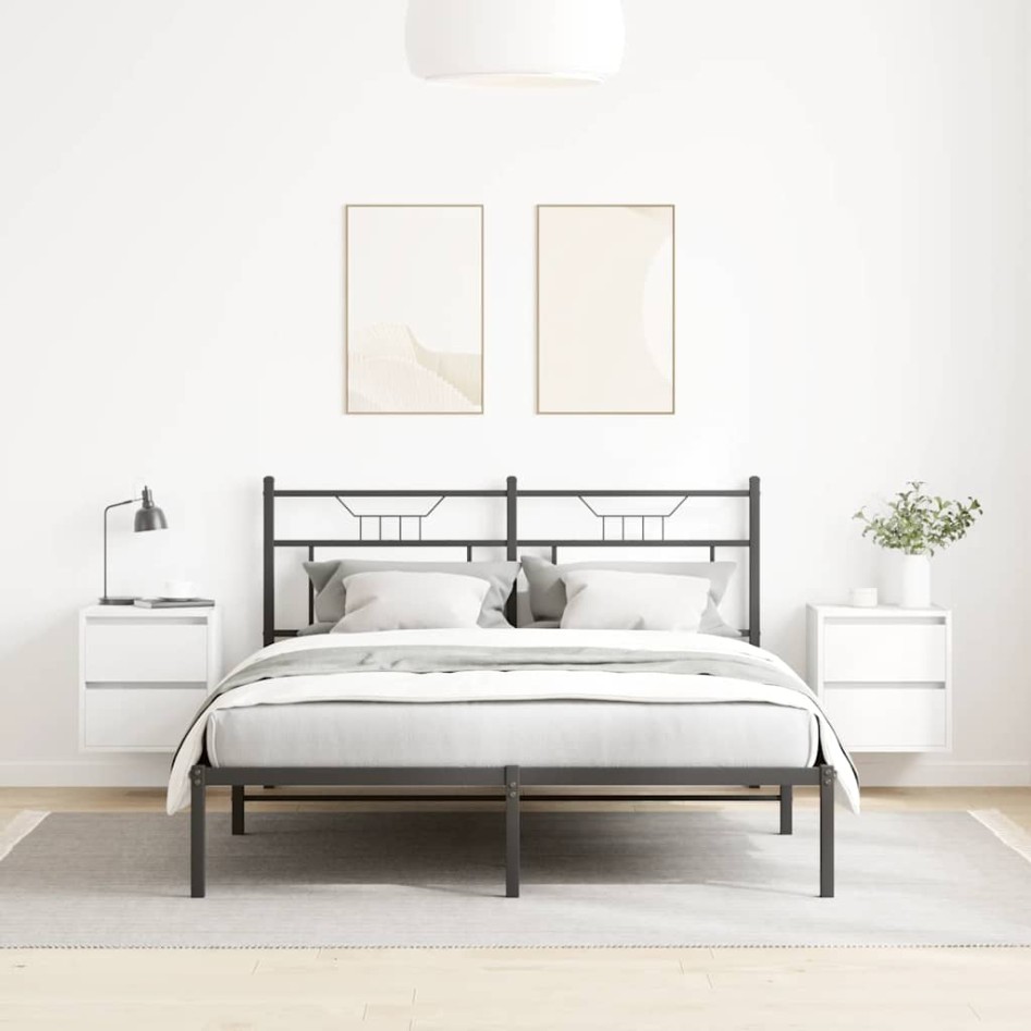 Mesillas de noche de pared 2 uds blanco 38x34x40