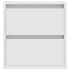 Mesillas de noche de pared 2 uds blanco 38x34x40