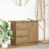 Aparador con cajón roble artesanal 71x35x65cm madera