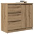 Aparador con cajón roble artesanal 71x35x65cm madera