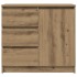 Aparador con cajón roble artesanal 71x35x65cm madera