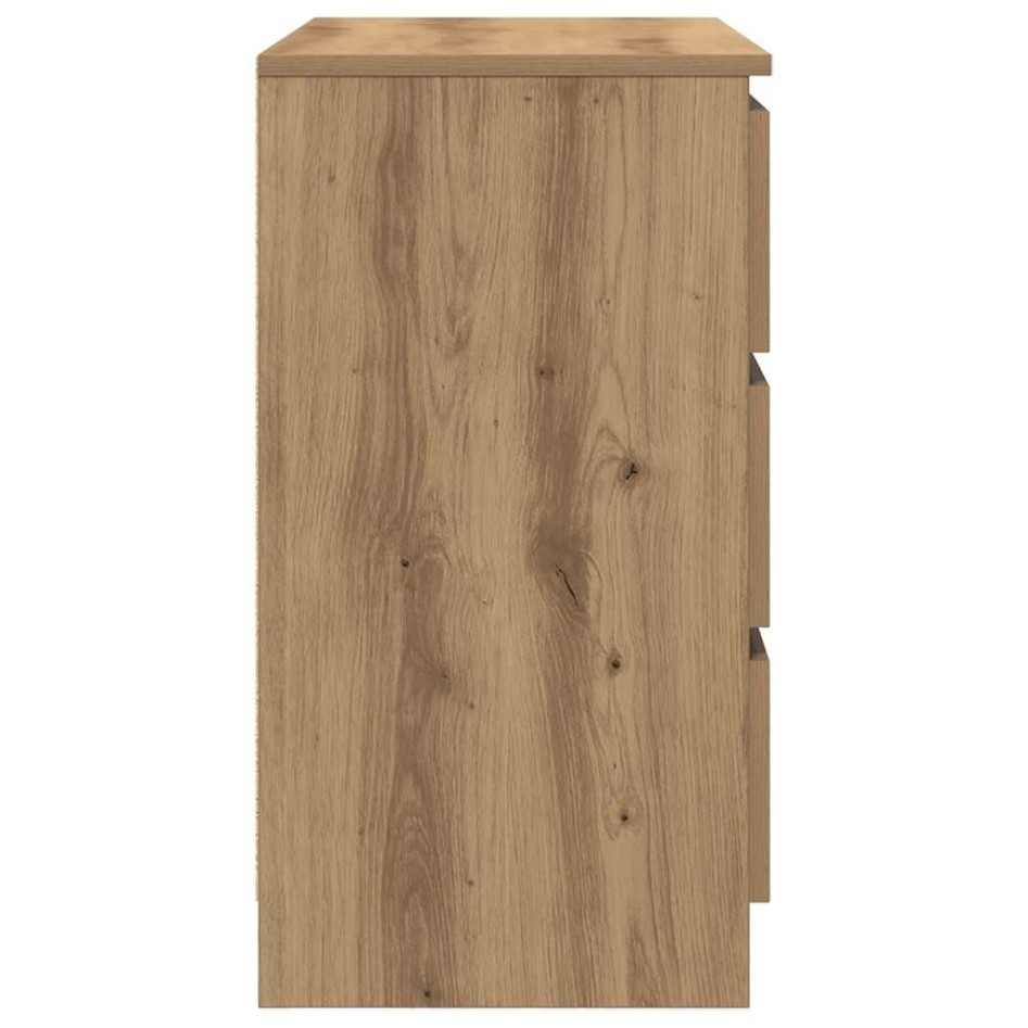 Aparador con cajón roble artesanal 71x35x65cm madera