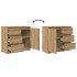 Aparador con cajón roble artesanal 71x35x65cm madera