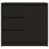 Aparador con cajón roble negro 71x35x65 cm madera de
