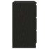 Aparador con cajón roble negro 71x35x65 cm madera de