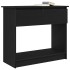 Mesa consola con cajones negra 85,5x38,5x74,5
