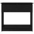 Mesa consola con cajones negra 85,5x38,5x74,5