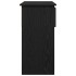 Mesa consola con cajones negra 85,5x38,5x74,5