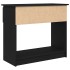 Mesa consola con cajones negra 85,5x38,5x74,5