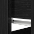 Mesa consola con cajones negra 85,5x38,5x74,5