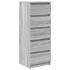 Aparador con cajones Sonoma gris 37,5x35x99cm Madera