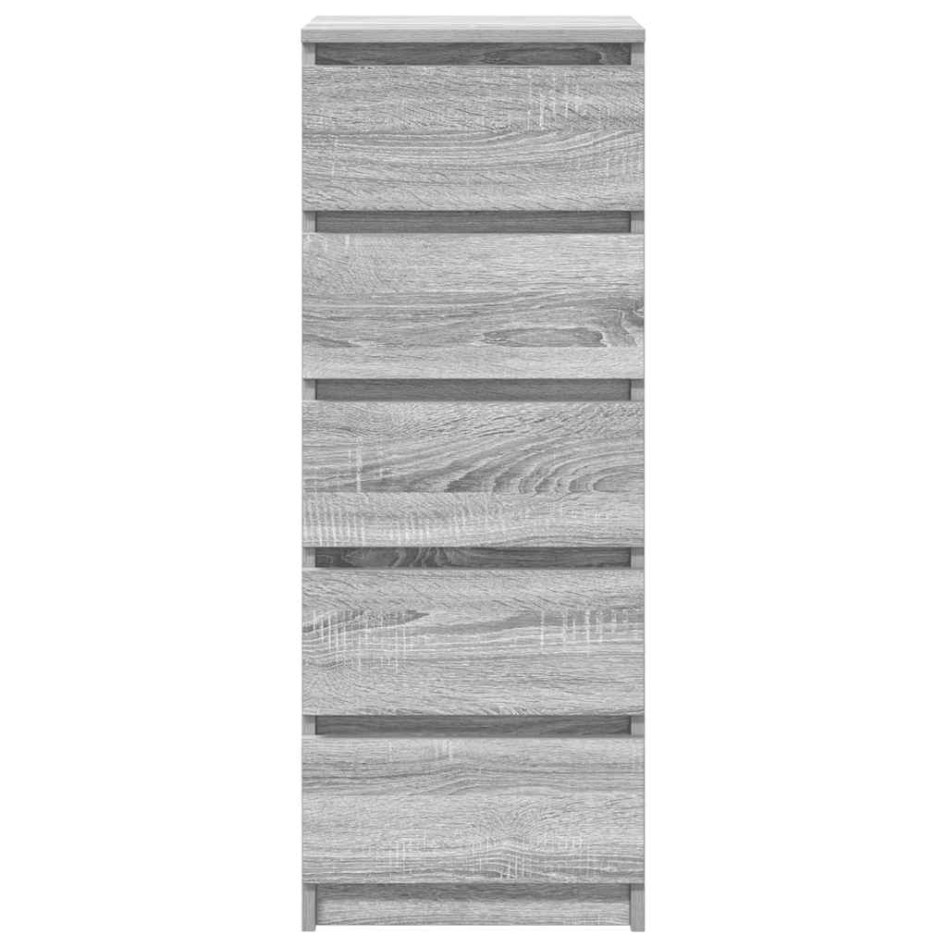 Aparador con cajones Sonoma gris 37,5x35x99cm Madera