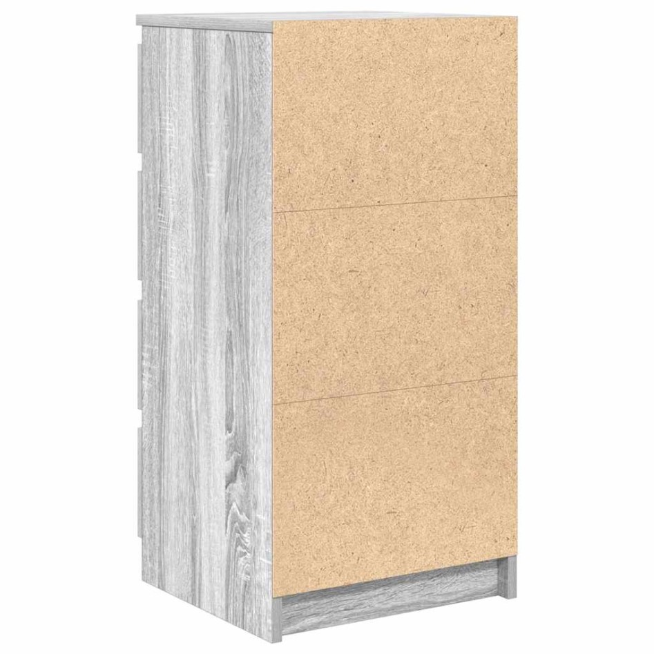 Aparador con cajones Sonoma gris 37,5x35x99cm Madera