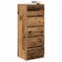Aparador con cajones madera vieja 37,5x35x99