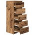 Aparador con cajones madera vieja 37,5x35x99