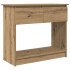 Mesa consola con cajones roble artesanal 85,5x38,5x74,5