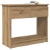 Mesa consola con cajones roble artesanal 85,5x38,5x74,5