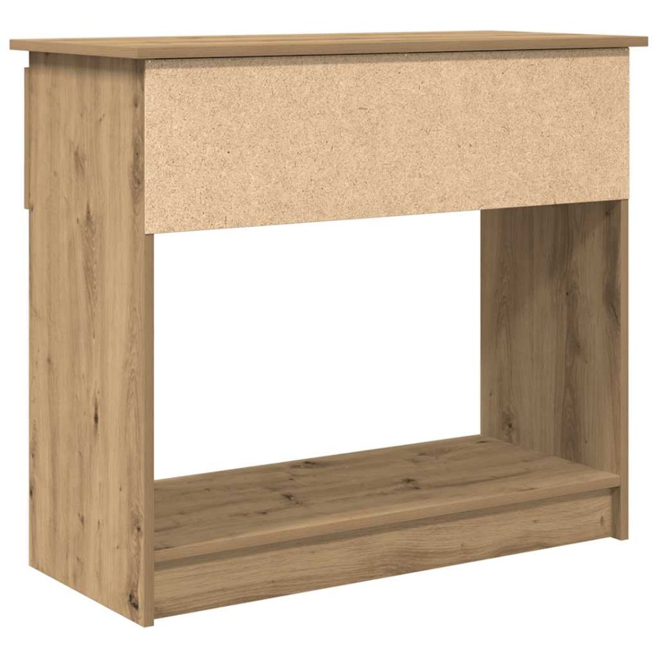 Mesa consola con cajones roble artesanal 85,5x38,5x74,5