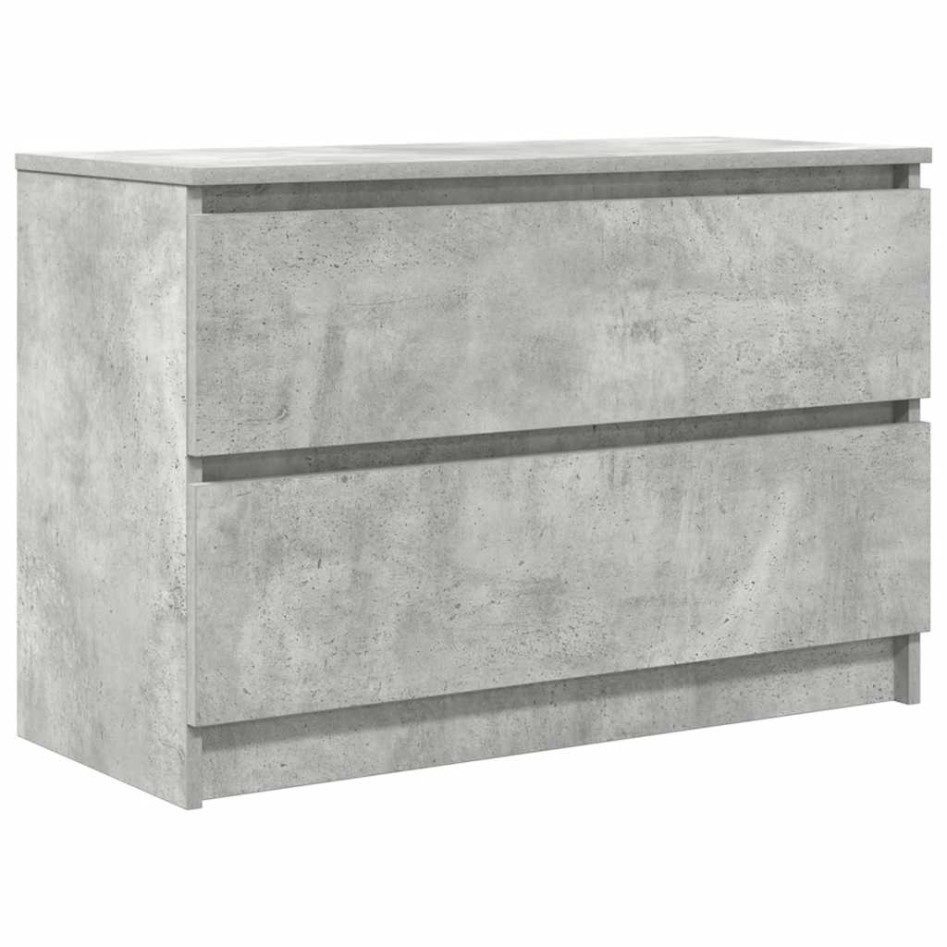 Mueble de TV de madera de ingeniería gris hormigón 80x35x54