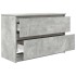 Mueble de TV de madera de ingeniería gris hormigón 80x35x54