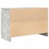 Mueble de TV de madera de ingeniería gris hormigón 80x35x54