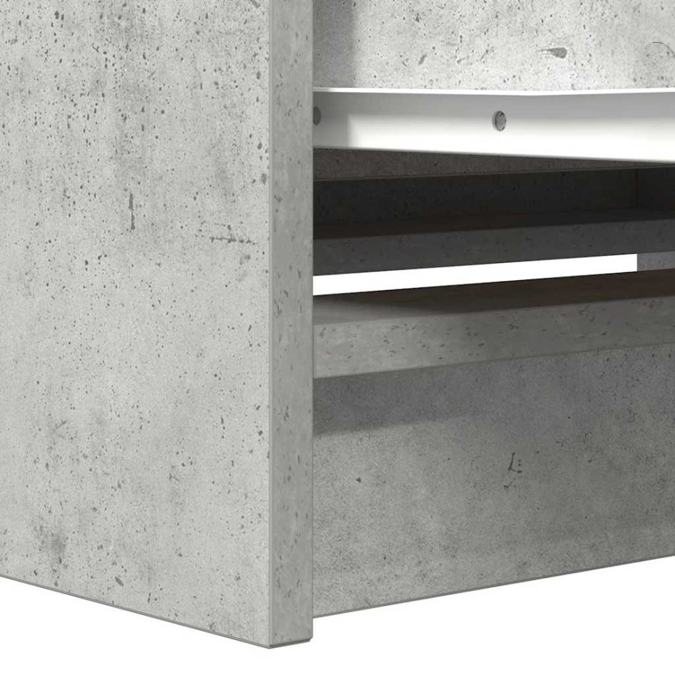 Mueble de TV de madera de ingeniería gris hormigón 80x35x54