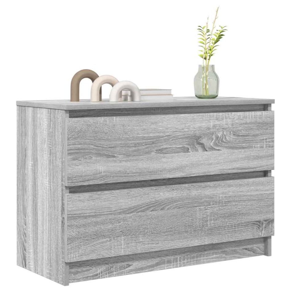 Mueble de TV Sonoma gris 80x35x54 cm madera de