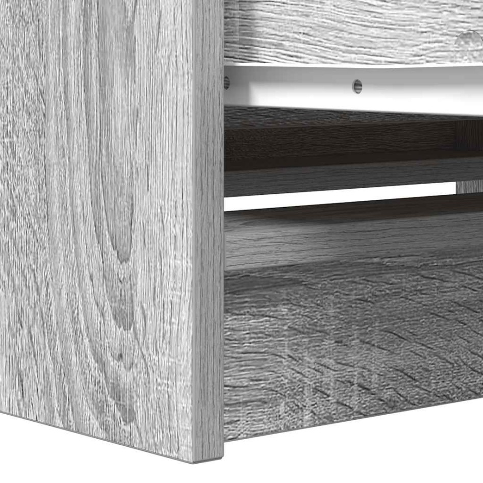 Mueble de TV Sonoma gris 80x35x54 cm madera de