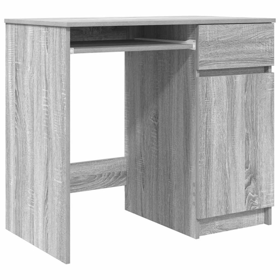 Escritorio Sonoma gris 86x49x76 cm madera de