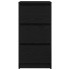 Aparador de madera de roble negro 37,5x35x76